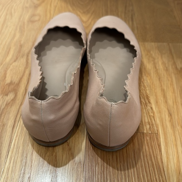 Chloe Lauren Ballet Flats in Pink Tea Leather - Sz 38 - Picture 4 of 5